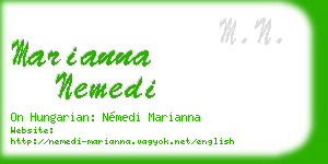 marianna nemedi business card